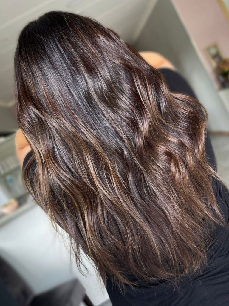 Dimensional Brunette Balayage Look